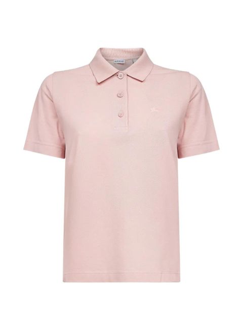 Burberry logo-embroidery polo top - Pink - zdjęcie produktu nr 1
