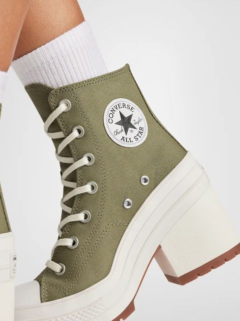 Converse trampki Chuck 70 De Luxe Heel kolor zielony A11899C