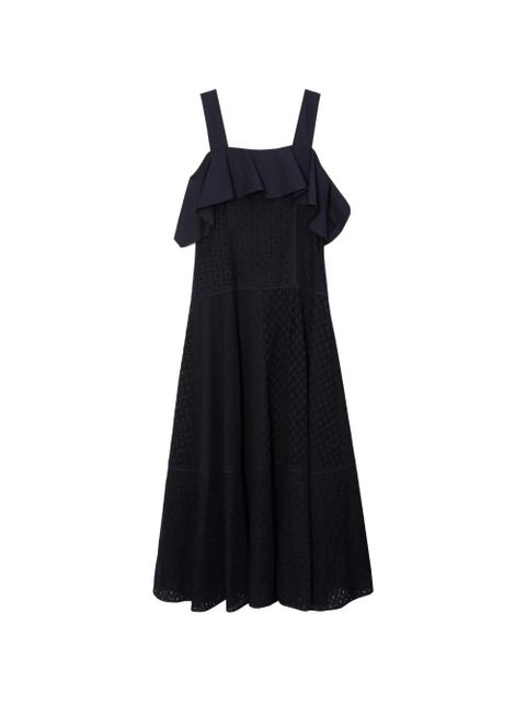 3.1 Phillip Lim ruffled broderie midi dress - Blue - zdjęcie produktu nr 1