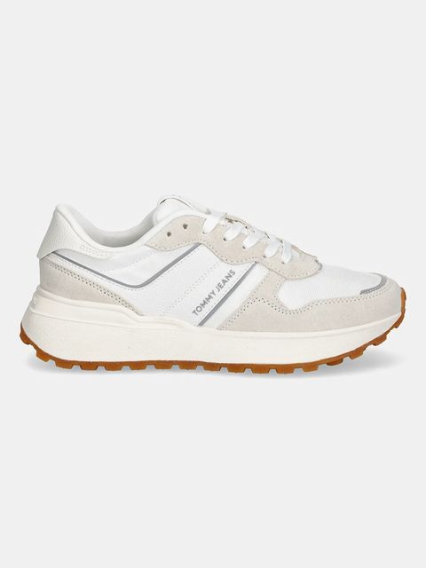 Tommy Jeans sneakersy TJW CLEATED RUNNER damskie kolor beżowy EN0EN02788 - zdjęcie produktu nr 2