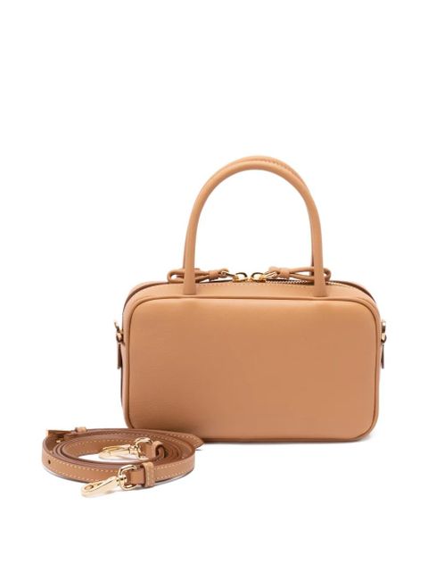 Prada triangle logo bauletto tote bag - Neutrals - zdjęcie produktu nr 2