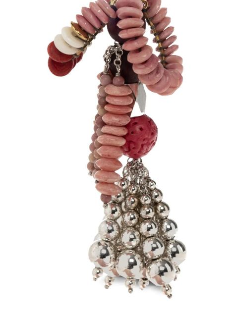 ISABEL MARANT beaded-embellishment keyring - Silver