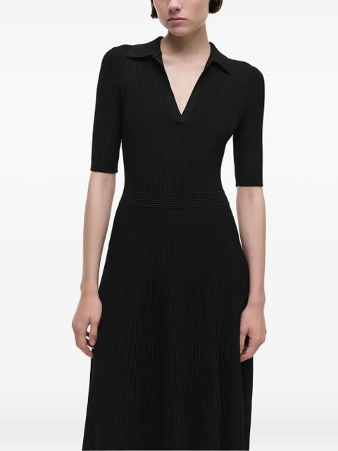 Simkhai Pati polo-collar midi dress - Black - zdjęcie produktu nr 2