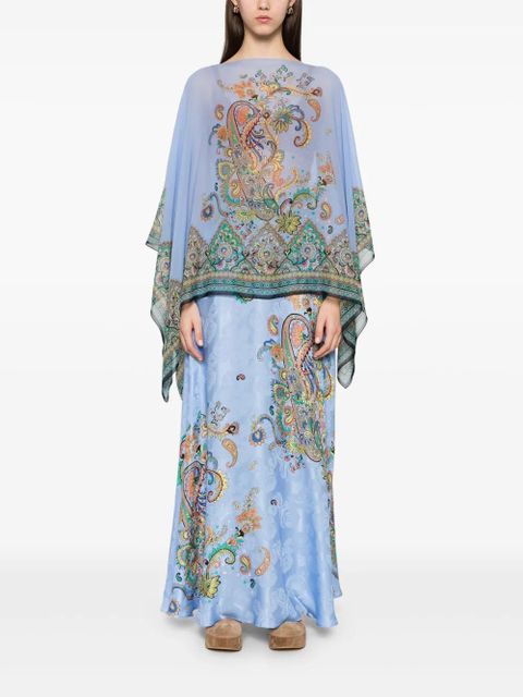 ETRO paisley maxi skirt - Blue - zdjęcie produktu nr 2