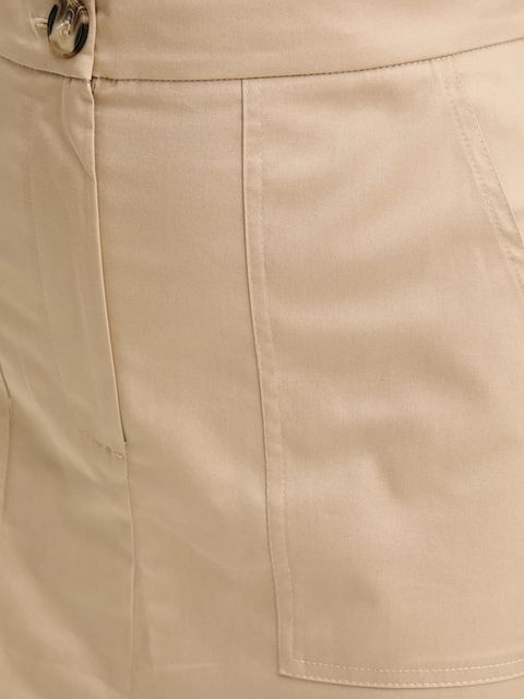 Answear.LAB spódnica kolor beżowy maxi prosta