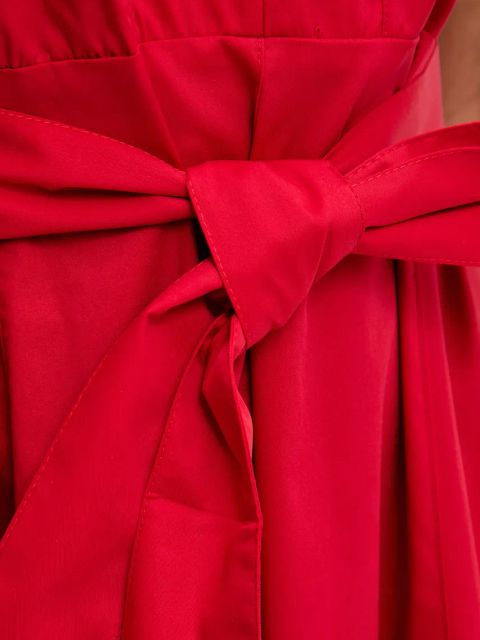 Answear Lab sukienka kolor czerwony midi rozkloszowana