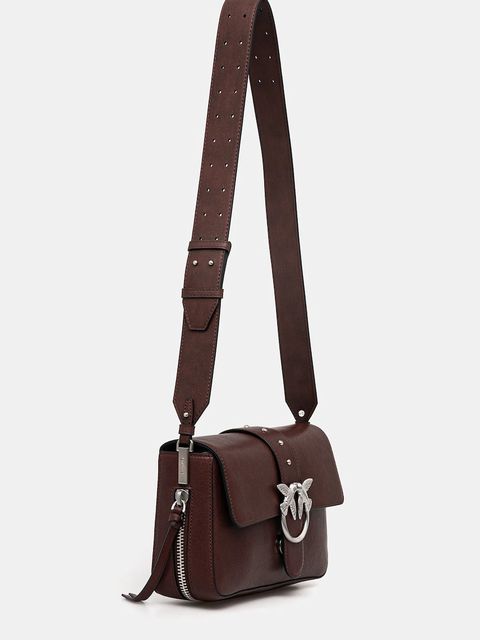 Pinko torebka skórzana kolor brązowy 105081 A2JG - zdjęcie produktu nr 2