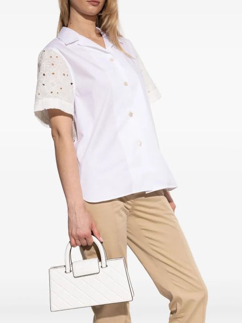 Tory Burch logo-embossed bag - White