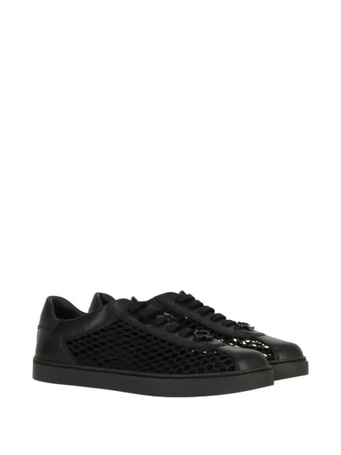 Gianvito Rossi mesh-detail sneakers - Black - zdjęcie produktu nr 2