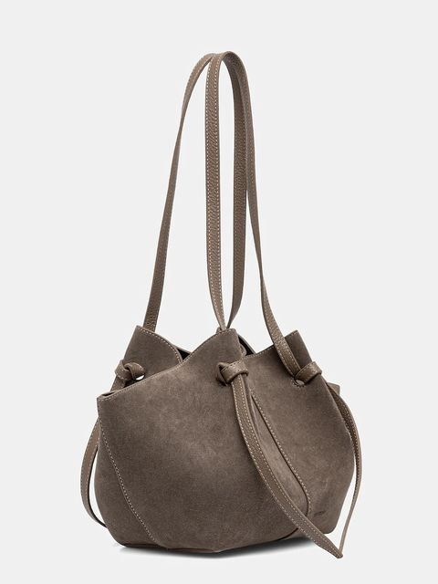 Yuzefi torebka zamszowa MOCHI kolor beżowy YUZRS25-HB-MO-S018