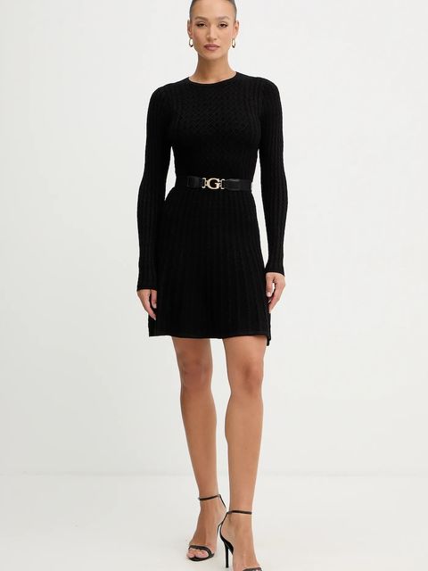Guess sukienka HANA kolor czarny mini dopasowana W5BK68 Z2YJ2 - zdjęcie produktu nr 2