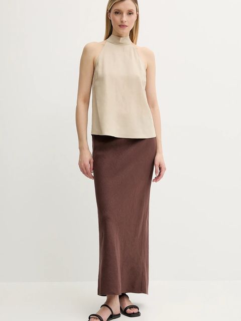 Samsoe Samsoe top z domieszką lnu SARHEO - zdjęcie produktu nr 1