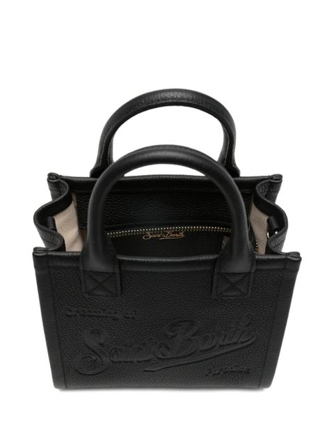 MC2 Saint Barth mini Vanity debossed-logo tote bag - Black