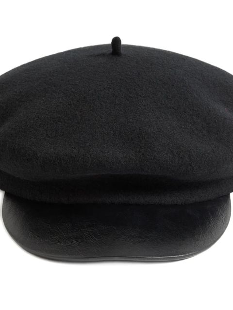 Valentino Garavani Vlogo baker boy cap - Black