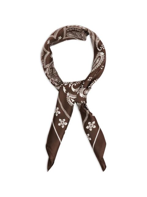 SANDRO printed scarf - Brown - zdjęcie produktu nr 2