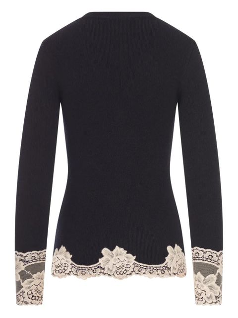Valentino Garavani lace cashmere cardigan - Black - zdjęcie produktu nr 2