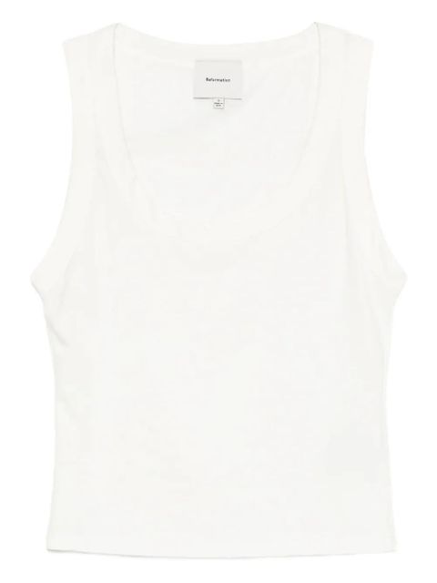 Reformation Seline top - White - zdjęcie produktu nr 1