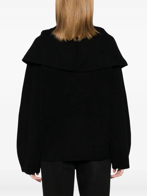 TOTEME shawl-lapels cardigan - Black