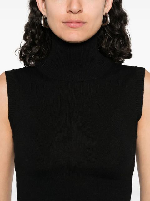 Sportmax virgin wool tank top - Black
