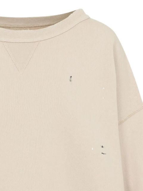 Maison Margiela logo-print sweatshirt - Neutrals