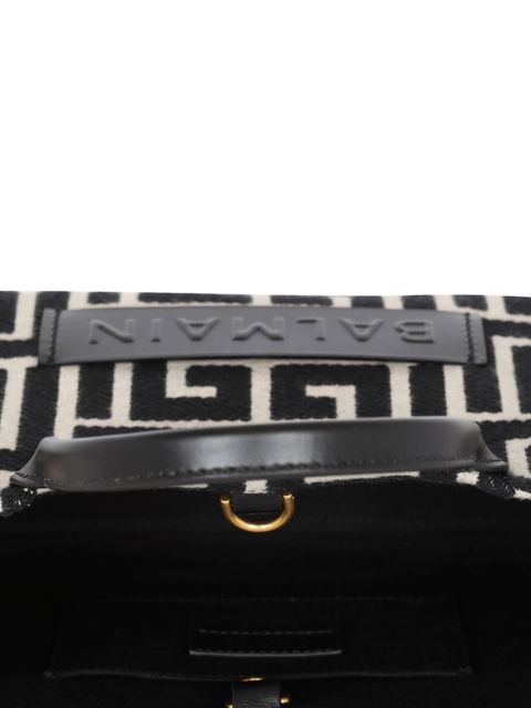 Balmain small B-Army monogram tote bag - Black