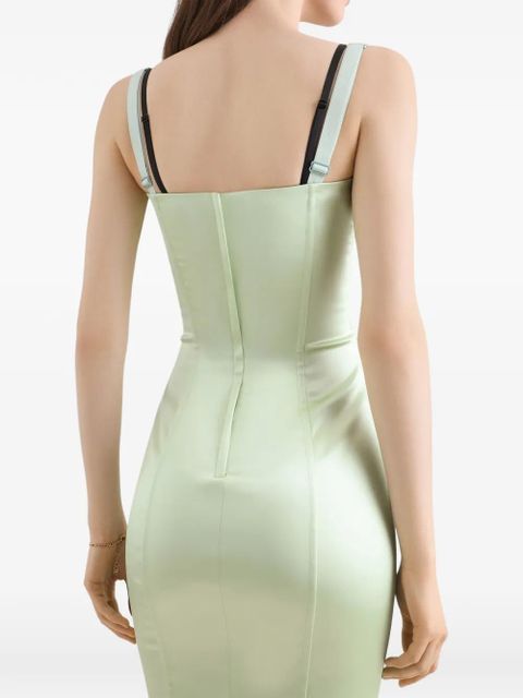 Dolce & Gabbana bustier-style dress - Green