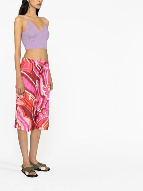 ETRO all-over graphic-print shorts - Pink