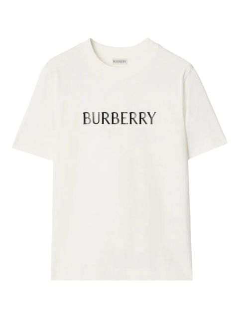 Burberry logo cotton T-shirt - White - zdjęcie produktu nr 1