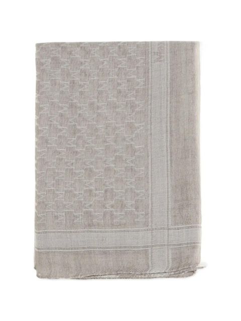 Max Mara logo pattern scarf - Neutrals - zdjęcie produktu nr 1