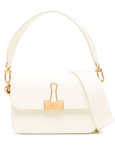 Off-White logo-plaque shoulder bag - Neutrals - zdjęcie produktu nr 1