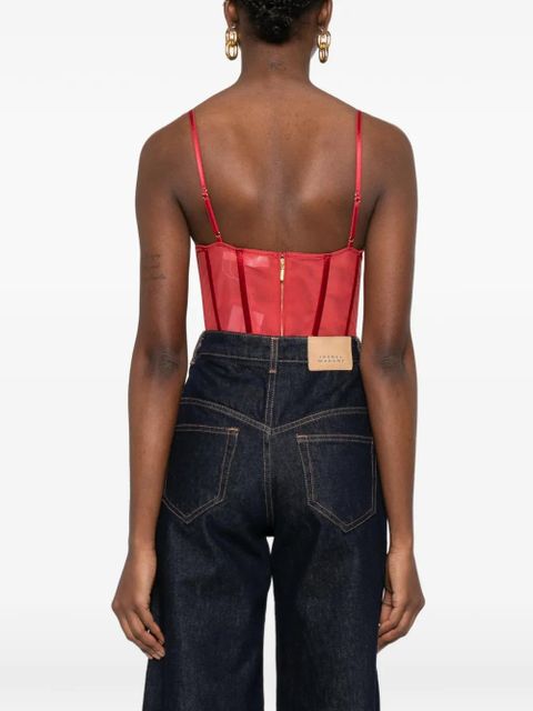 ZIMMERMANN Rebellion corset bodysuit - Red