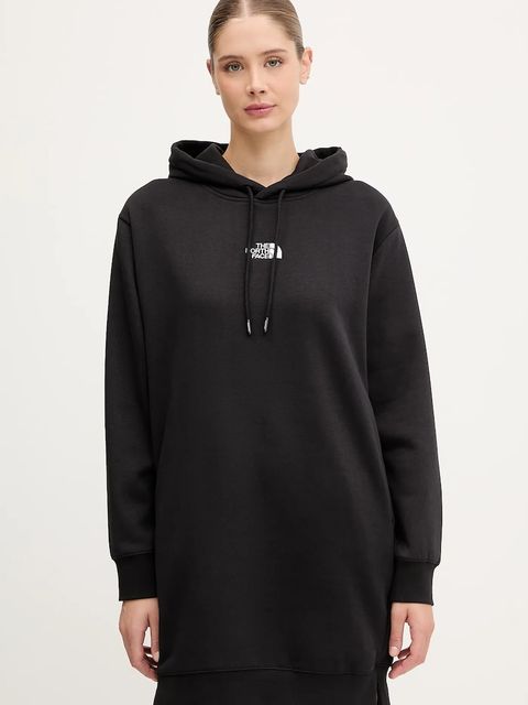 The North Face sukienka Essential Relaxed kolor czarny mini oversize NF0A8EEEJK31 - zdjęcie produktu nr 1