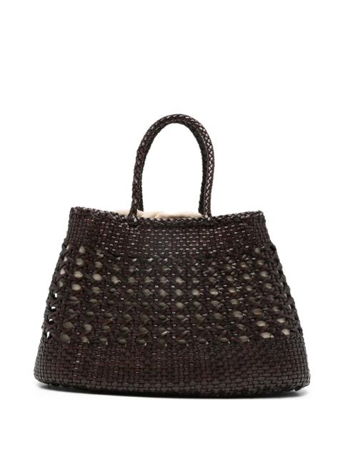 DRAGON DIFFUSION Santa Cano braided-handle tote bag - Brown - zdjęcie produktu nr 1