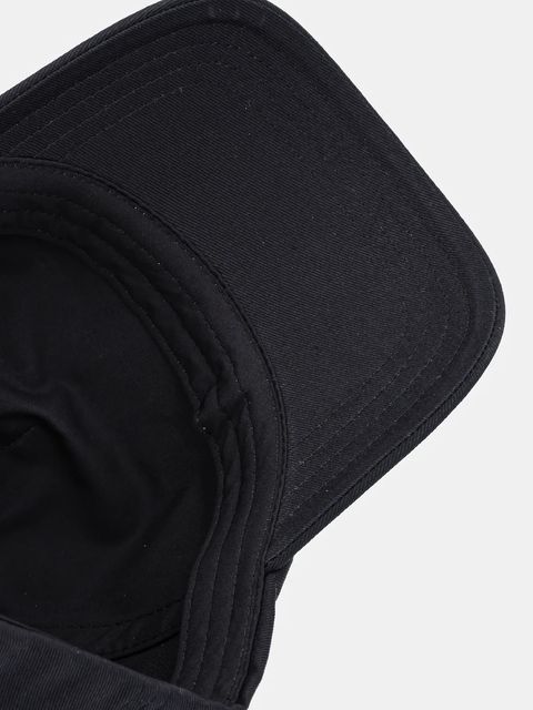 HUGO czapka z daszkiem bawełniana kolor czarny z aplikacją 50546591