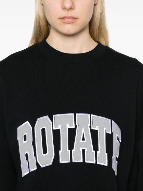 ROTATE BIRGER CHRISTENSEN logo-embroidered sweatshirt - Black
