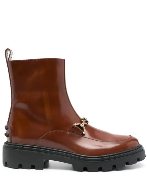 Tod's leather ankle boots - Brown - zdjęcie produktu nr 1
