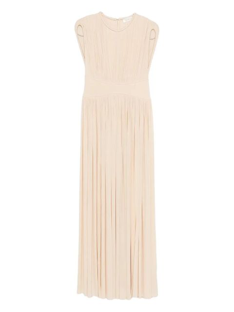 ZIMMERMANN pleated sleeveless midi dress - Neutrals - zdjęcie produktu nr 1