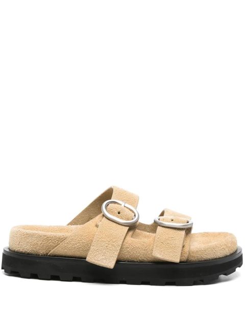Jil Sander suede slides - Neutrals - zdjęcie produktu nr 1