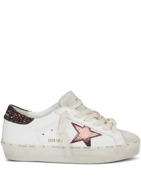 Golden Goose glitter-detail star-patch sneakers - White - zdjęcie produktu nr 1