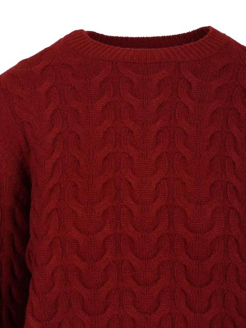 Max Mara cable-knit cashmere jumper - Red