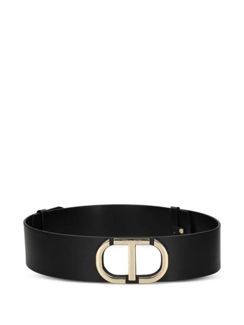 TWINSET logo-buckle belt - Black - zdjęcie produktu nr 1