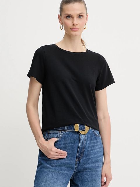 Weekend Max Mara t-shirt damski kolor czarny 2515971022600 - zdjęcie produktu nr 1