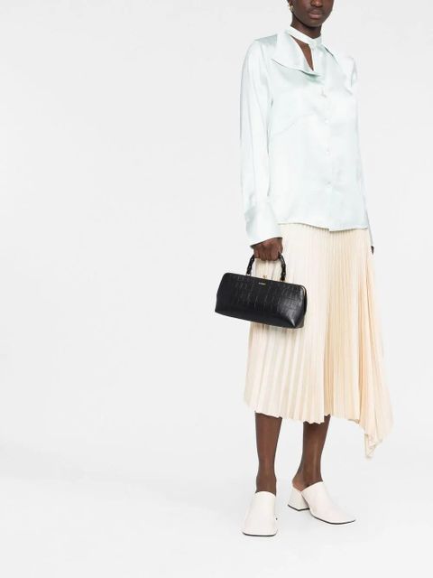 Jil Sander Goji bamboo-handle tote bag - Black - zdjęcie produktu nr 2