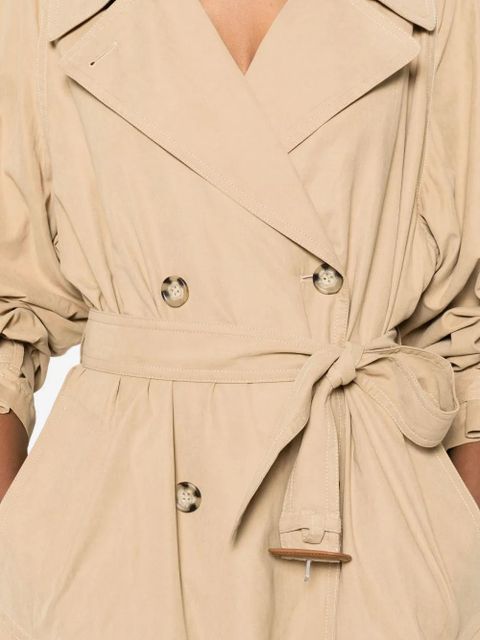 ISABEL MARANT Elea belted double-breasted trench coat - Neutrals