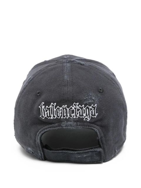 Balenciaga distressed logo cap - Blue - zdjęcie produktu nr 2