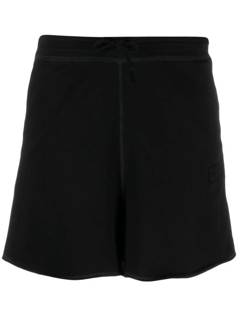 GANNI logo-patch short shorts - Black - zdjęcie produktu nr 1