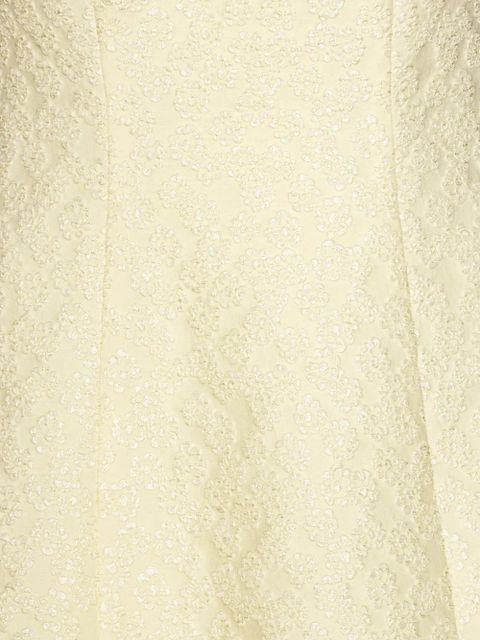 ROTATE BIRGER CHRISTENSEN crew-neck mini dress - Yellow