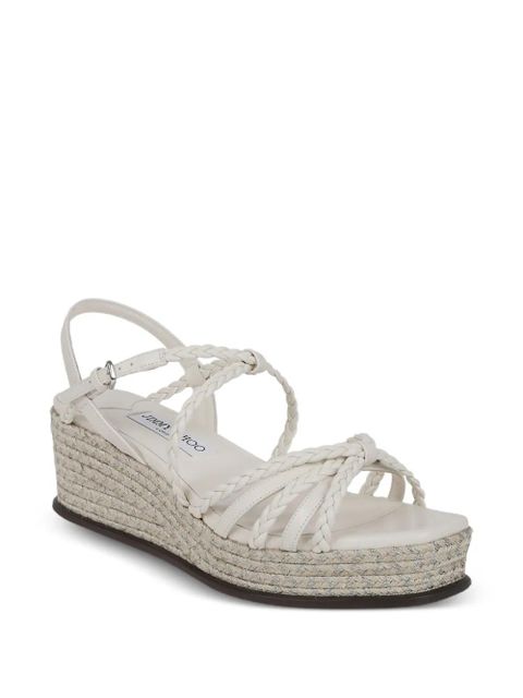 Jimmy Choo braided-heel sandals - White - zdjęcie produktu nr 2