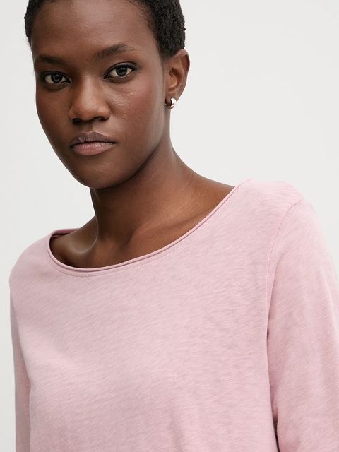 Marc O'Polo longsleeve bawełniany kolor różowy 5000009292 - zdjęcie produktu nr 2