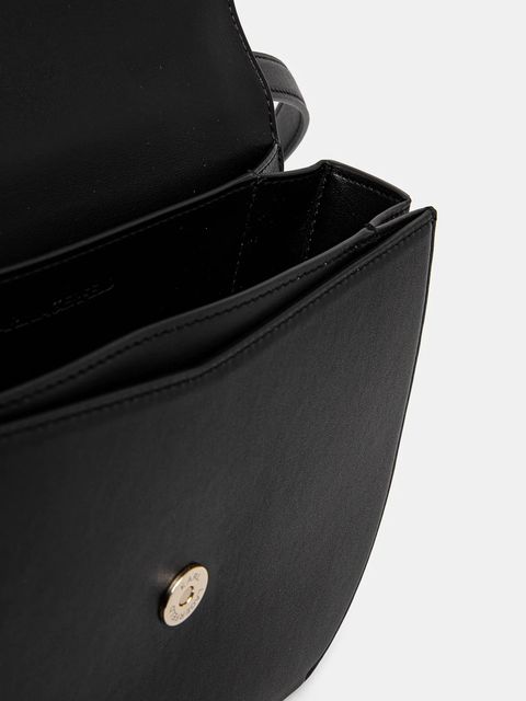 Karl Lagerfeld torebka skórzana kolor czarny A1W30444